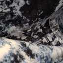 Rugflix 8x10 Area Rugs for Living Room, Washable Large Rug Stain-Resistant Low Pile, Modern Dark Carpet for Dining Room Home Office Kid Room Nursery Bedroom, Navy Blue/Black