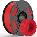 IEMAI TPU 95A 3D Printer Filament 1.75mm, Flexible & Soft Polyurethane, +/- 0.02mm Dimensional Accuracy, 1KG Spool (2.2lbs), Compatible with Most FDM Printers, Red
