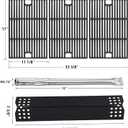 Hisencn Grill Parts Kit for Home Depot Nexgrill 6 Burner 720-0896E, 720-0896B, 720-0896C Gas Grill, Stainless Steel Grill Burners, Heat Plates Tent Shields Flame Tamers, Cooking Grates Grid