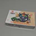 MEWANT Steering Wheel Cover for Ford F-150 F150/ F-150 (Lightning) / F-350 F350 / F-450 F450 / Expedition Hand-Stitched Steering Wheel Wrap (Genuine leather & hive suede + grey)