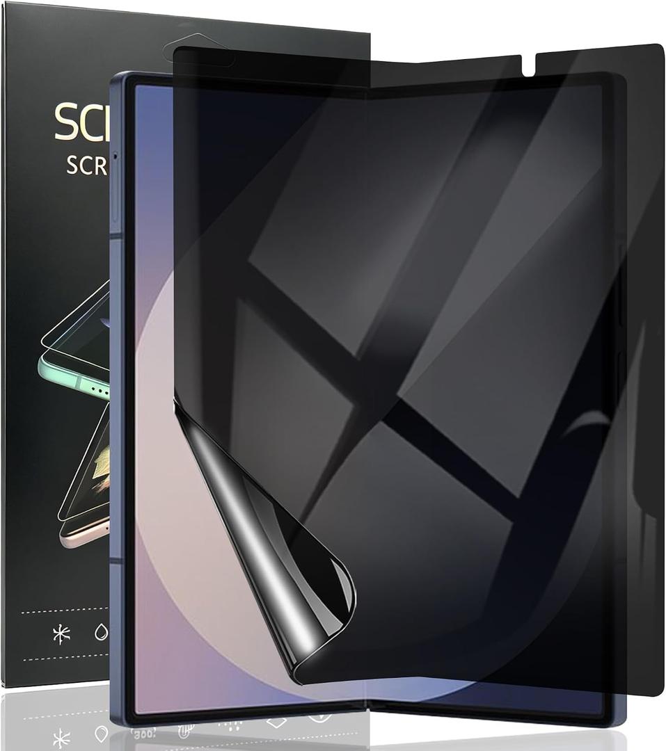 Samsung Galaxy Z Fold 6 Inner Privacy Screen Protector 1 Pack. Anti Scratch, Self-Healing, Anti Spy Flexible TPU Film NOT Tempered Glass