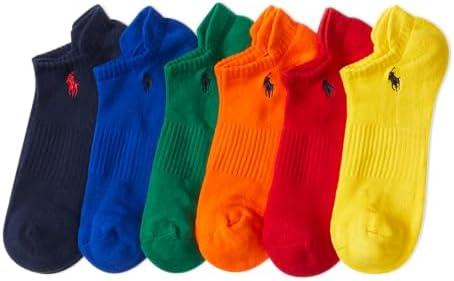 POLO RALPH LAUREN Men's Athletic Performance Low Cut Cotton Socks (6-Pair) 10-13