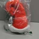 JellyArch Santa Hat Christmas Tree Topper with Holly Decor - Large (14.5 in) Red Santa Claus Hat - Christmas Tree Topper for Holiday Trees