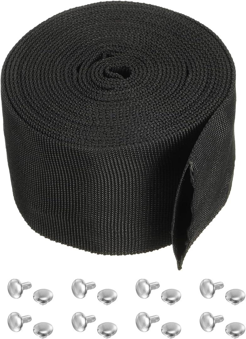 PATIKIL 2.8" 13FT Protective Hose Sleeve with Snap Fastener, Polyester Fiber Cable Cover Sheath Protection for Welding Tig Torch Hydraulic Hose, Black