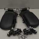 Wheelchair Lift Leg RestWheelchair Foot RestDrive Wheelchair Parts for Standard Wheelchairs1pair Black