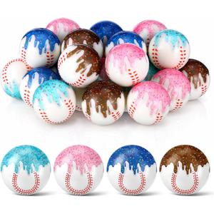 Civaner 24 Pcs Baseball Ice Cream Drip Party Favor, Stress Ball Sensory Fidget Toys for Kids Birthday Decorations Supplies Goodie Bags Stuffers End of Year Back to School Classroom Gifts (1.57inch)