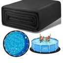 340G/M² Thicker 12 FT Round Pool Liner Pad for Above Ground Pools, Heavy Duty Under Pool Padding, Eco-Friendly Pool Liner Mat, Durable Geotextile Material, Puncture Protection, Extend Pool Life