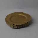MAONAME 13" Gold Charger Plates, Round Reef Chargers for Dinner Plates, Plastic Plate Chargers for Table Setting, Wedding Decor, Set of 12