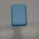 Magnetic Wallet Cell Phone Card Holder for Phone Case with Mag-Safe, Stronger Magnetic RFID Leather Phone Wallet Stick on Series of iPhone 17/16/15/14/13/12 and Pro/Promax, Light Blue