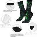 Alien Funny Socks Novelty Crew Socks For Women Men (Black)