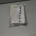 WANLIRD Boho Throw Pillow Covers 18x18 Set of 2 Farmhouse Decorative Cushion Case Striped Square Pillows Cover Chenille Pillow Cases Accent Neutral Pillowcase for Sofa Couch Bed, Sky Blue