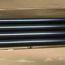 KAMANINA 2 Pack Curtain Rods 32 to 58 Inches (2.6-4.8ft), 3/4 Inch Black Curtain Rods for Windows Splicing Adjustable Single Drapery Rod with Twisted Cage Finial, for Indoor and Outdoor
