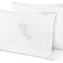Zen Bamboo Gel Extra Soft Pillow with Viscose Made From Bamboo Cover, King, Set of 2