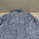 BLENCOT Womens Casual Half Button Down Collar Fleece Pullover Fuzzy Sweatshirt Jacket Pockets Trendy Warm Sherpa Sweater Long Sleeve Tops Coat Blue XL