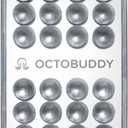 OCTOBUDDY Mirror  Amazon-Exclusive Suction Cup Phone Mount with Built-in Mirror  Silver Swirl Hands-Free Grip for Videos & Selfies (2.6 x 3.9)