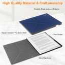 2 x HoYiXi Case for Remarkable Paper Pro 11.8 (2024 Released), with Stable Folding Stand Design and Pen Pocket, fit Remarkable Paper Tablet with 11.8 Color Display,Auto Sleep/Wake,Blue