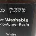 ELEGOO Water Washable 3D Printer Resin, 405nm Rapid UV Curing Standard Photopolymer Resin, Easy to Clean, High Precision 3D Water Wash Resin for LCD/MSLA/DLP 3D Printer Printing, White 2000G