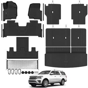 All Weather Floor Mat Set for 2018-2024 Ford Expedition 7 Seats