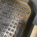 Grill Pan Set of 2, BBQ Grill Topper for Outdoor Grill, Stainless Steel Grilling Baskets with Holes and Handles, Perforated Food Tray Barbecue Accessories for Vegetable, Fish, Middle x 2