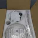 Kviflon 36 Inch Ceiling Fans with Lights, Small Flush Mount Ceiling Fan, Remote/APP Control, 3 Reversible Curved Blades, 6 Speeds, 3 CCT Dimmable Lights for Bedroom Kids Room, White