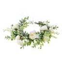 Vividsun Wedding Bridal Green Leaf Flower Crown Eucalyptus Floral Crown Maternity Photo Props (White)