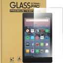 Tempered Glass Screen Protector for Amazon Fire 7 Inch Tablet (5th Generation 2015 Release),[No Waves] [No Bubble] [Reduce Fingerprint] [Anti Scratch] [0.15mm]