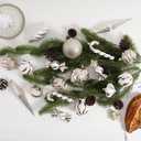 Christmas Ball Ornaments Set Shatterproof Christmas Tree Ornaments 24 PCS Painted Shaped Styles Xmas Tree for Holiday Decor,Champagne