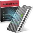 BDFHYK CF10553 Cabin Air Filter w/Activated Carbon Compatible with Nissan 2005-2012 Pathfinder, 2012-2015 NV1500/NV2500/NV3500, 2005-2015 Xterra, 2005-2021 Frontier, Compatible with Suzuki Equator