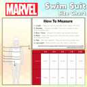 Marvel Spiderman Rash Guard Swimsuit, Summer Vacation Essentials for Kids, Childrens Swimwear Full Body Beachwear (Red/Blue Spiderman, 4-5 Years)