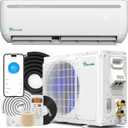 YITAHOME 12000 BTU Mini Split AC/Heating System, Ductless Mini Split Air Conditioner Heat Pump,230V 17.5 SEER2 Energy Efficient Inverter AC Unit,Wifi Enabled Compatible with Alexa for Apartment,Garage