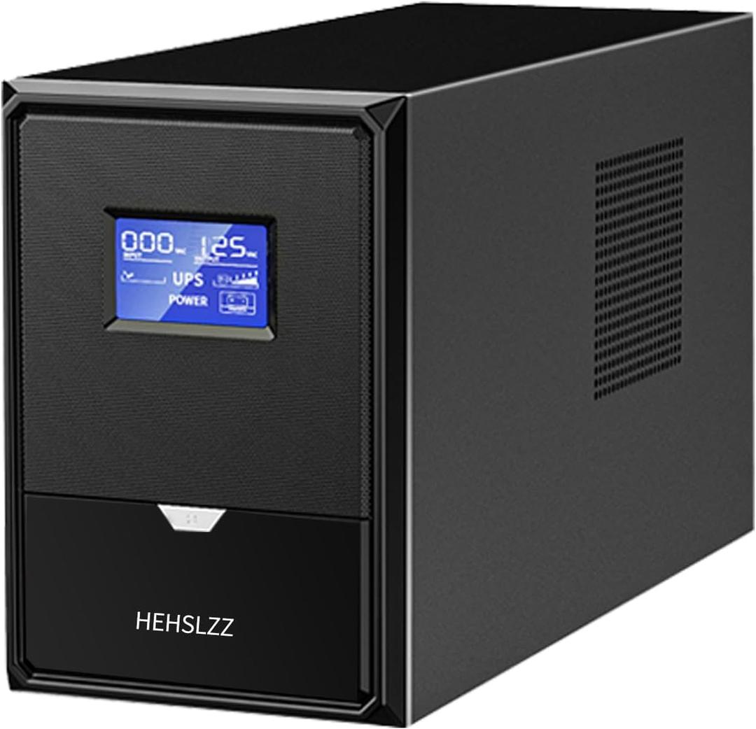 Ups Battery Backup and Surge Protector,Computer Uninterruptible Power Supply Units,Battery Backup Intelligent LCD,Uninterruptible Power Supply,Battery Backup for Computer 1500VA/900W