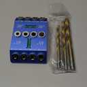 Aluminum 30/45/90 Angle Drill Guide Jig for Woodworking - Precision Angled and Straight Hole Drilling with Bubble Level, for Stair Handrail, Deck Post, Cable Railing, Furniture Assembly