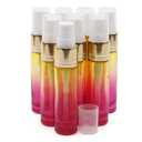 Ellbest 8Pcs 10ml Empty Spray Bottle Fine Mist Glass Yellow-Rose Gradient Colored Atomisers Mini Perfume Spray Bottles for Travel