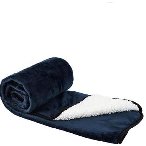 Portable USB Heated Blanket Shawl, 3 Heating Levels, Indoor and Outdoor Use navy blue