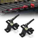 BUNKER INDUST Farm Jack Mount for Roof Rack, 2 Pcs High Lift Jack Mounting Brackets Works with M6/M8 Slots and Most Standard Farm Jacks
