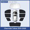 Car Window Shades for Chevrolet Tahoe 2015-2020, Full Car Window Covers for Privacy, Sunshades for Tahoe Front Rear Windshield Side Windows to Block UV and Protect Privacy(8pcs)
