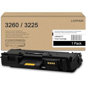 Phaser 3260/ Workcentre 3225 Black High Capacity Toner-Cartridge (3,500 Pages) - 106R02777: 1-Pack Compatible 106R02777 Toner Replacement for Xerox Phaser 3052 3260 WorkCentre 3215 3225 Printer