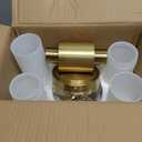 Wall Sconces Set of Two, Modern Bathroom Sconces Wall Lighting with Milky White Glass, Brushed Gold Sconces Wall Decor Set of 2 for Bathroom Mirror Bedroom Living Room Hallway