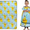 Franco Kids Bedding Super Soft Plush Throw Blanket, 62 in x 90 in, Pokemon 