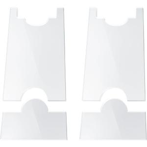 2 Pack Couch Wall Spacer, Adjustable Bed Stoppers to Prevent Sliding, Furniture Wall Spacer, Transparent Couch Stopper for Sofas, Cabinets, 8mm thickened Headboard Protector, Adjustable Range 7in-9in