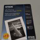Epson Ultra Premium Presentation Paper MATTE (8.5x11 Inches, 50 Sheets) (S041341),White