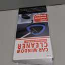 desin Windshield Cleaning Tool, Car Window Cleaner Windshield Cleaner with 4 Reusable and Washable Microfiber Pads and Extendable Handle Auto Inside Glass Wiper Kit (Green)