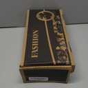 BULMEGIRY Mens Oxford Dress Shoes Faux Patent Leather Wedding Shoes Classic Lace-up Formal Tuxedo Derby Shoes Black (6.5)