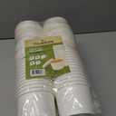 2 x Eco Friendly Recyclable Kraft Soup Bowls | White Disposable Food Cups with Lids | Containers - Soup Cups Great for Restaurants, Take-Outs, Or Disposable Soup Bowls To Go Lunch (25/Pack) (White, 8 oz)