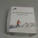 Ice Cleats for Shoes and Boots Men Women Trail Running 20 Stainless Steel Spikes Anti-Slip Footwear Traction Cleats Snow Grips Crampons for Hiking Ice Fishing Walking on Snow (Medium, black)