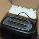 2 Slice Toaster, Extra Wide Slots for Bagels, 6 Browning Settings, Removable Crumb Tray, Defrost/Cancel/Bagel Buttons, Cord Wrap, 900W, Black & Silver