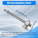XQSMWF Front Right CV Intermediate Shaft 44500-TA0-A00 Compatible with Honda Crosstour 2012-2015 Accord 2007-2012 Fit for Acura TSX 2004-2014 44500TA0A00 Half Shaft Assembly