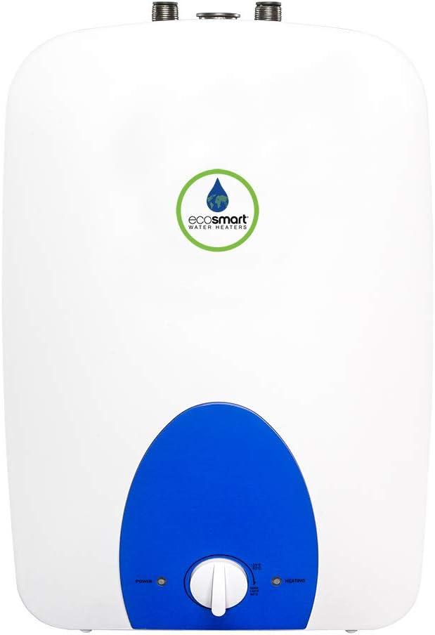 ecosmart ECOMINI6 Electric Mini Tank Water Heater, ECO 6, White, 6 Gal