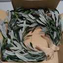 22" Heart Shaped Artificial Olive Leaf & Fruit Wreath Realistic Green Olive Branches with Spring Floral Accents Farmhouse Wall Door Wedding Arch Window Hanging for Indoor Outdoor