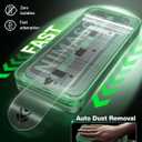 NIMASO for iPhone Air Screen Protector Full Coverage 6.5-Inch, No Bubbles No Dust Instant Installation, 9H Hardness Tempered Glass Military Grade Shatterproof, Anti-Scratch, 2 Pack